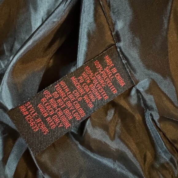 YOKI Faux Leather Sleeve Black Moto Zipper Vegan Jacket Coat Women's M - Picture 4 of 5